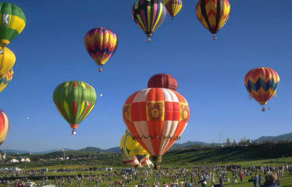 hot air balloons 51 Vintage A4 Photo Print