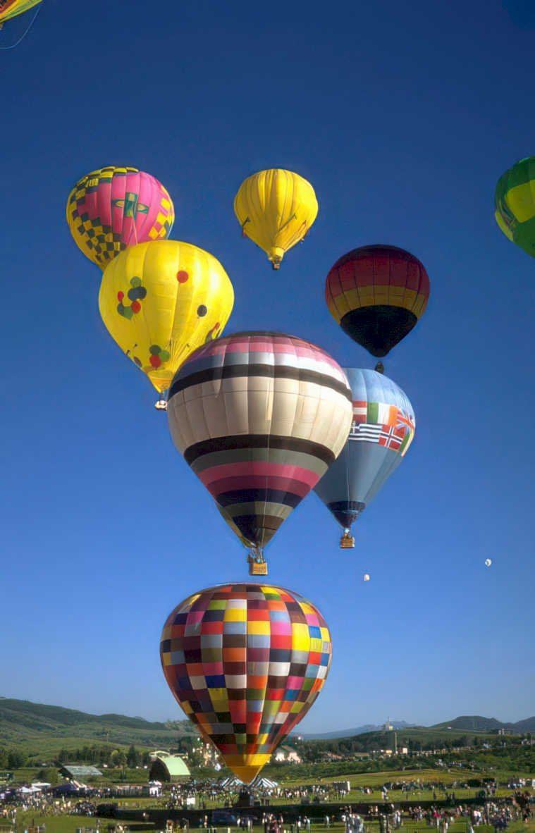 hot air balloons 52 Vintage A4 Photo Print