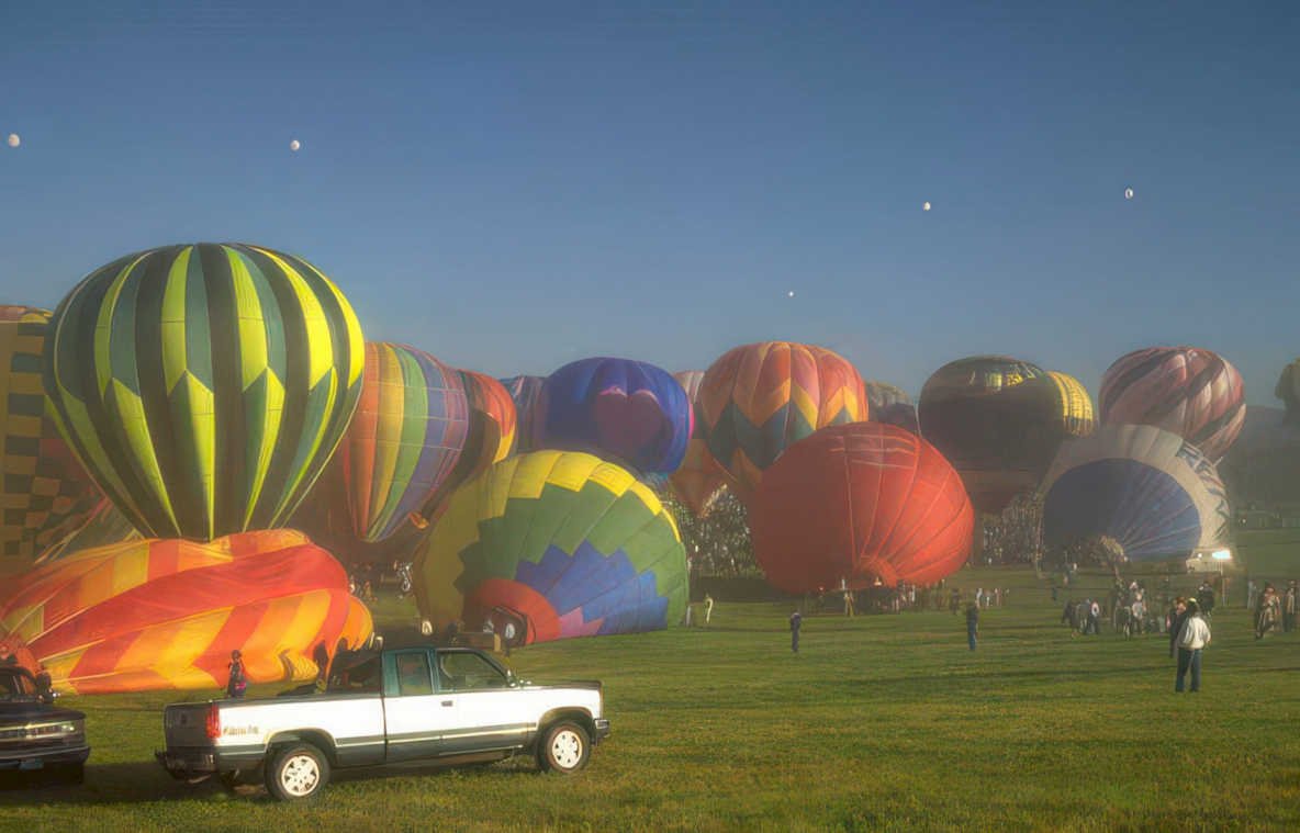 hot air balloons 54 Vintage A4 Photo Print