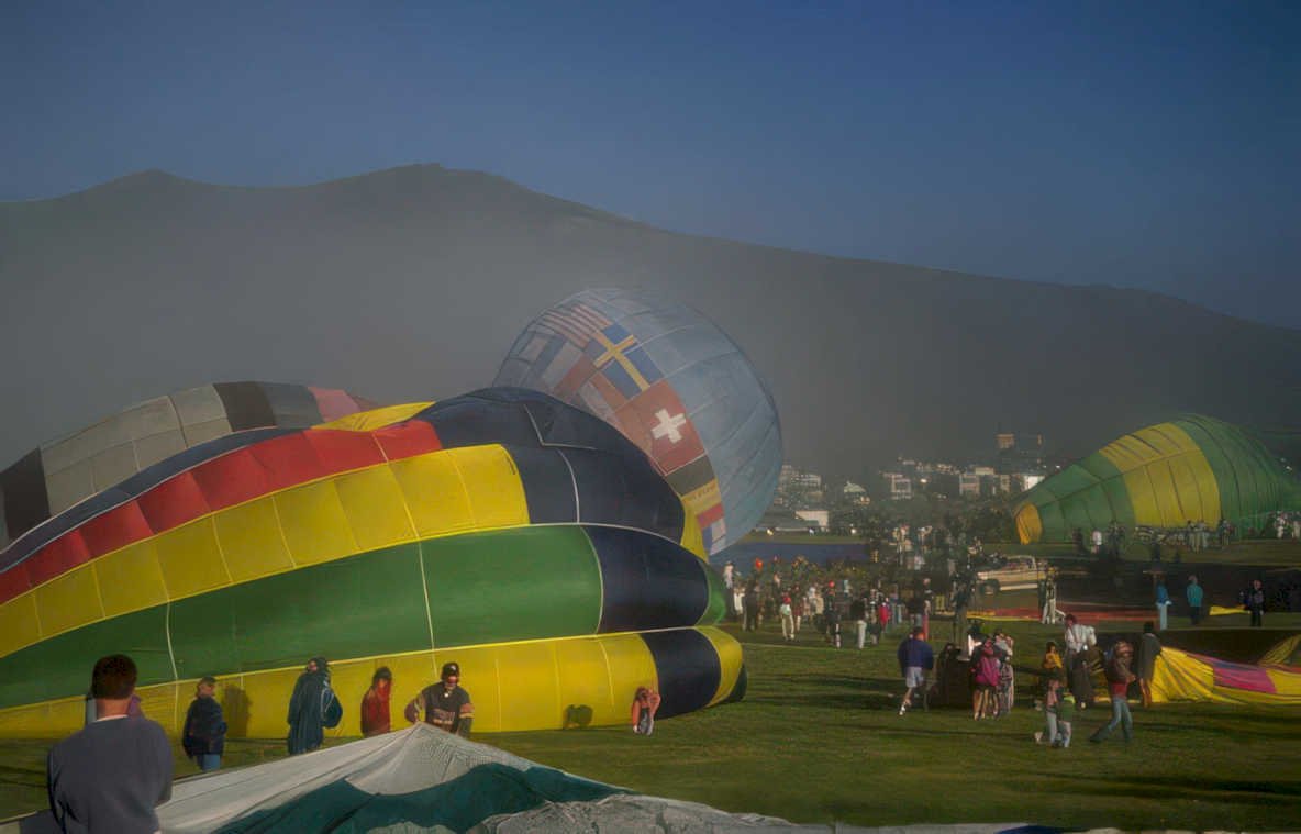 hot air balloons 55 Vintage A4 Photo Print
