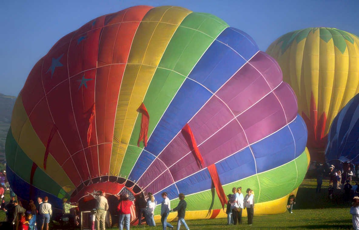hot air balloons 56 Vintage A4 Photo Print