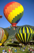 hot air balloons 8 Vintage A4 Photo Print