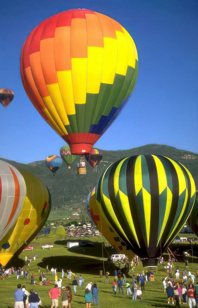 hot air balloons 8 Vintage A4 Photo Print