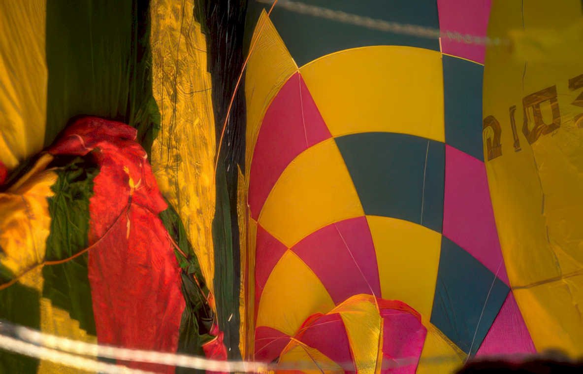 hot balloon basket Vintage A4 Photo Print