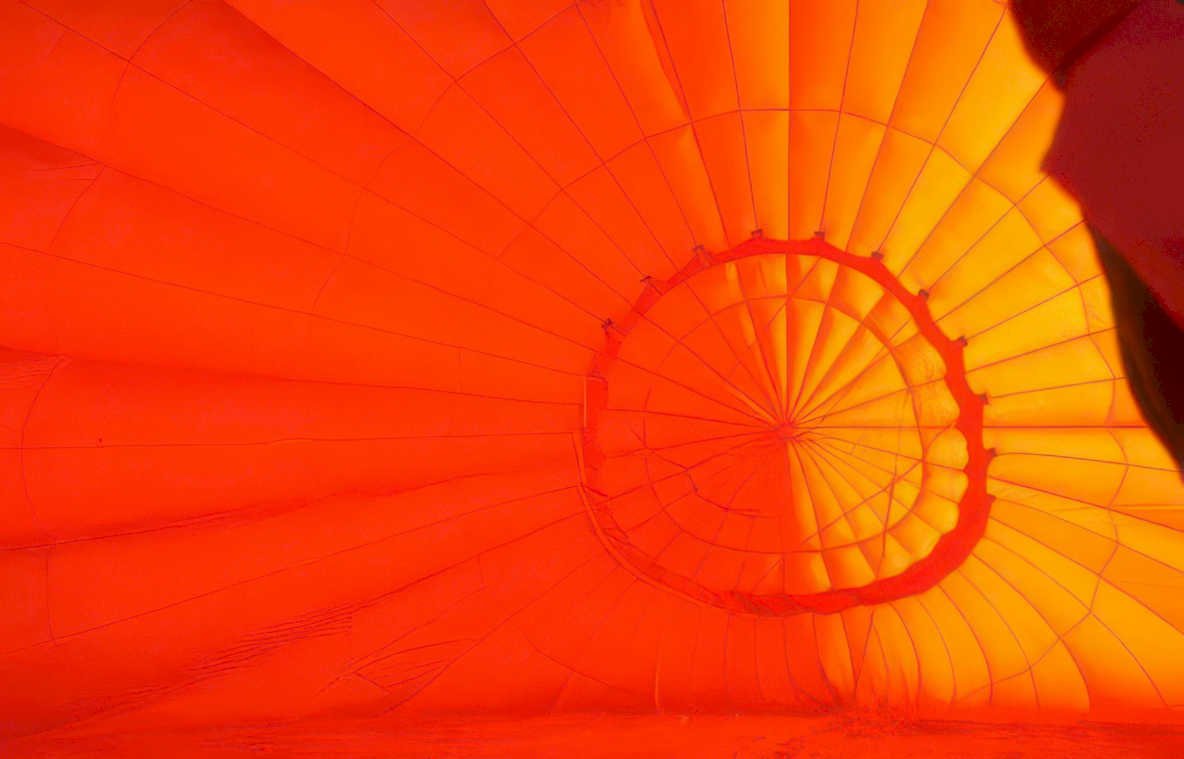 hot balloon fabric Vintage A4 Photo Print