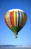 hot balloon landscape 1 Vintage A4 Photo Print