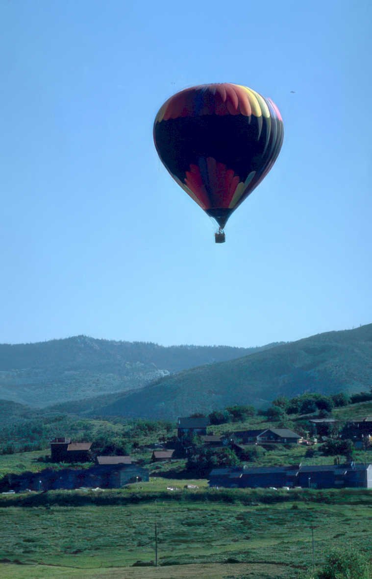 hot balloon landscape 2 Vintage A4 Photo Print