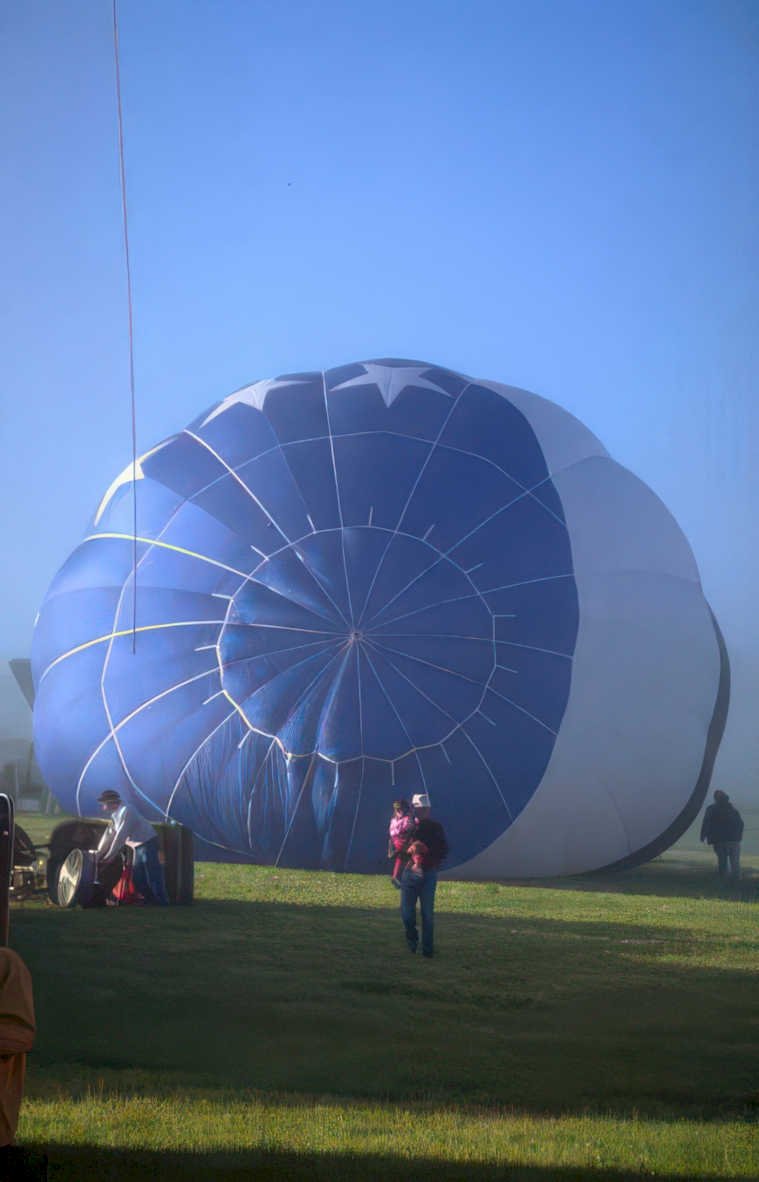 hot balloon launch 1 Vintage A4 Photo Print