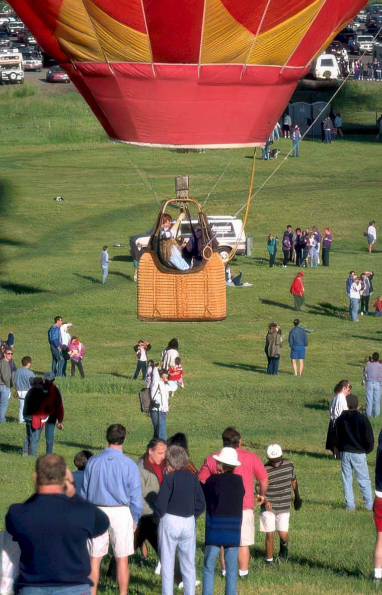 hot balloon launch 2 Vintage A4 Photo Print