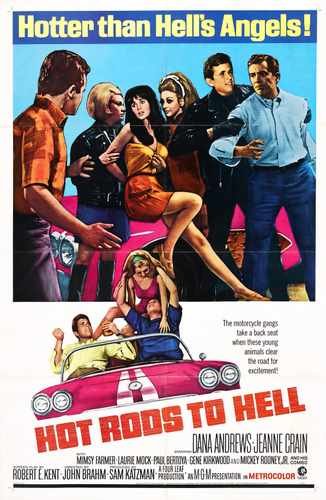 hot rods to hell  01 film star poster A4 Photo Print