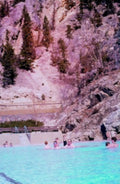 hot springs pool1980s 1990s A4 Photo Print