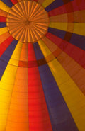 hotairballoon envelope stripes 1980s 1990s A4 Photo Print