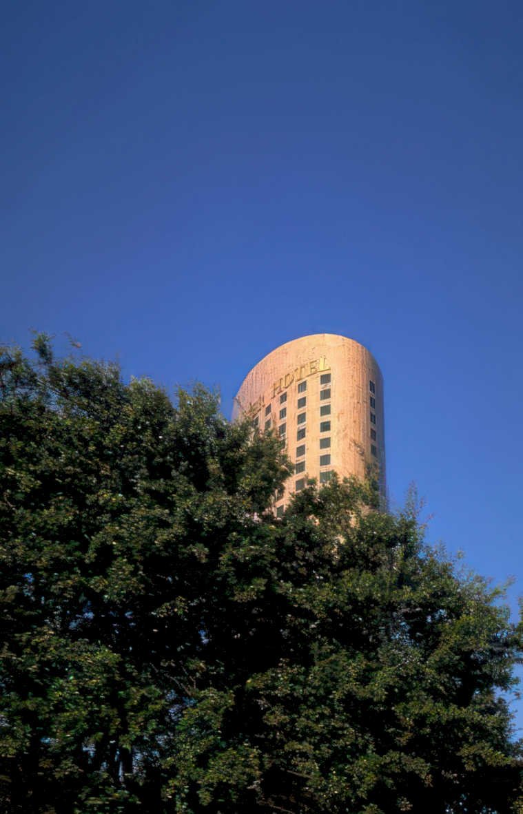 hotel tower houston Vintage A4 Photo Print