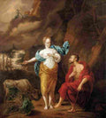 houbraken jupiter juno and io Art A4 Photo Print