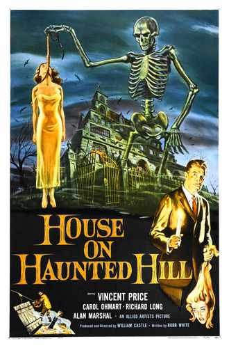 house on haunted hill  01 film star poster A4 Photo Print