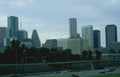 houston skyline downtown Vintage A4 Photo Print