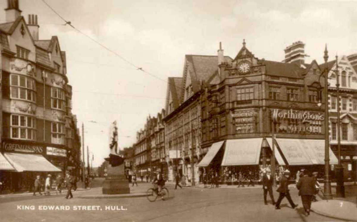 hull edward streetVintage 1880s 1900s A4 Photo Print
