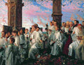hunt May Morning on Magdalen Tower Art A4 Photo Print
