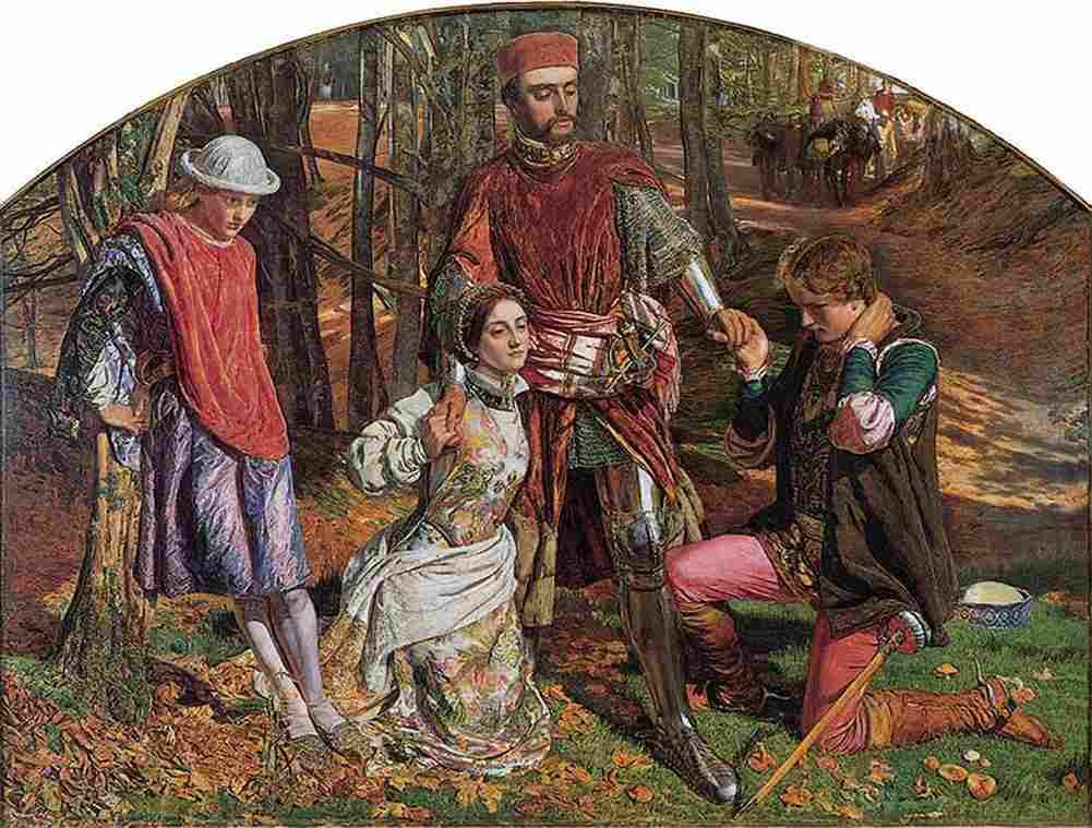 hunt Valentine Rescuing Sylvia from Proteus Art A4 Photo Print