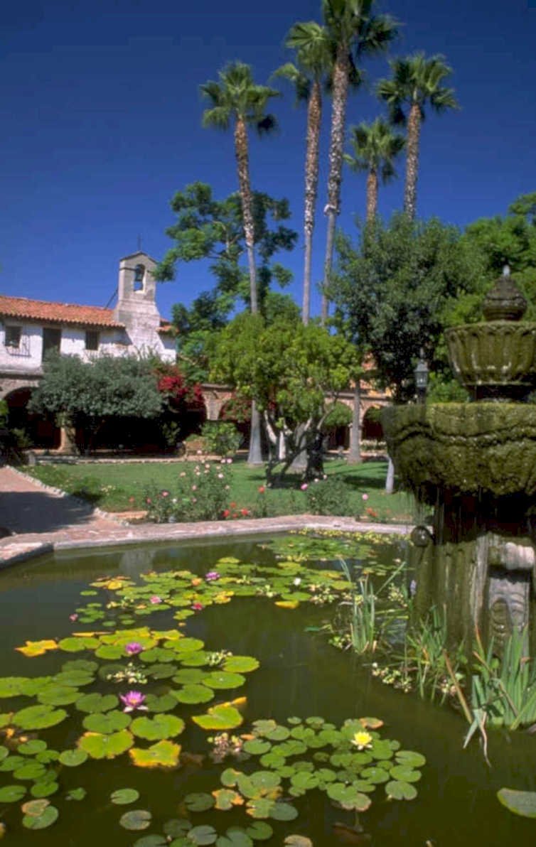 huntington library fountain 1980s 1990s A4 Photo Print