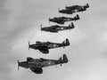 hurricane formation planes Vintage world war A4 Photo Print