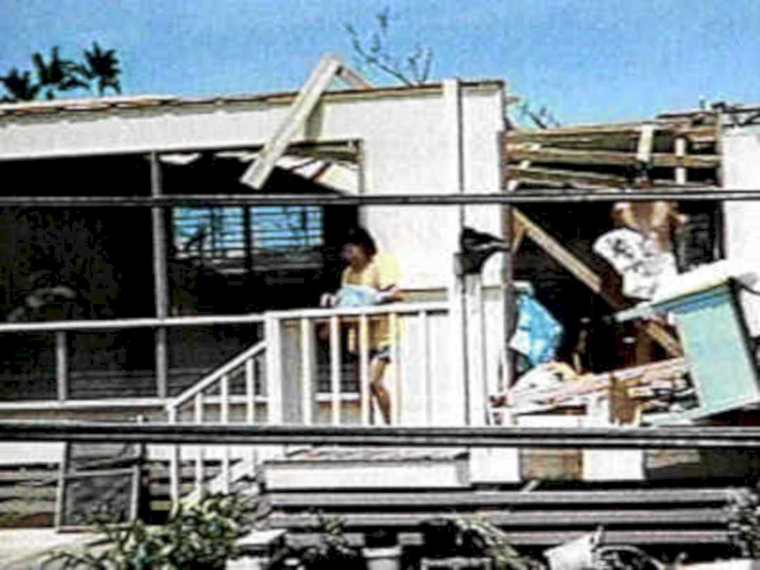 hurricane house damage1980s 1990s A4 Photo Print
