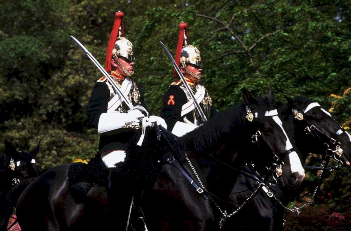 hussars horses parade1980s 1990s A4 Photo Print