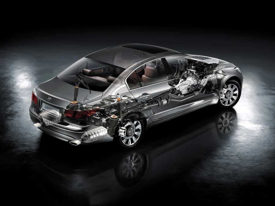 hyundai genesis cutaway A4 Photo Print