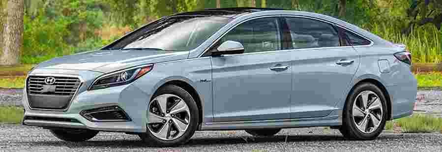 hyundai sonata hybrid 1 2015 3 Car A4 Photo Print