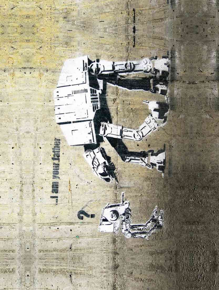 i am your father Graffiti plus 2 A4 Photo Print