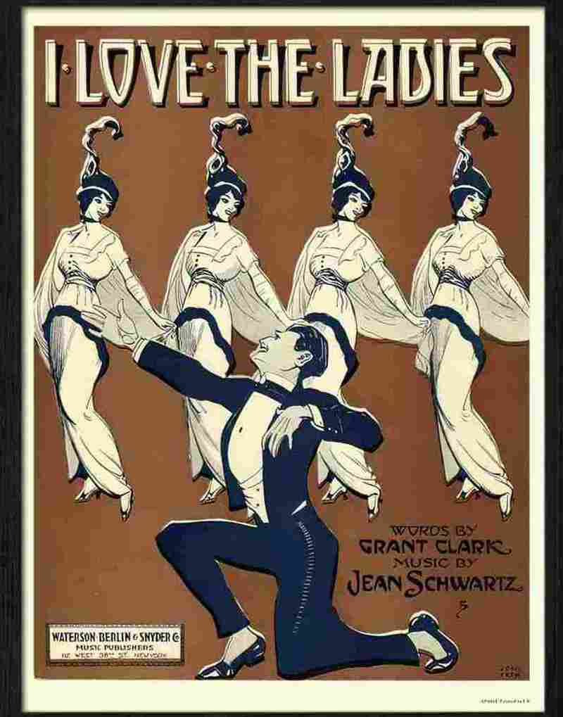 i love the ladies Advert A4 Photo Print