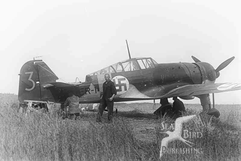 i153 stormovik crash Vintage world war A4 Photo Print