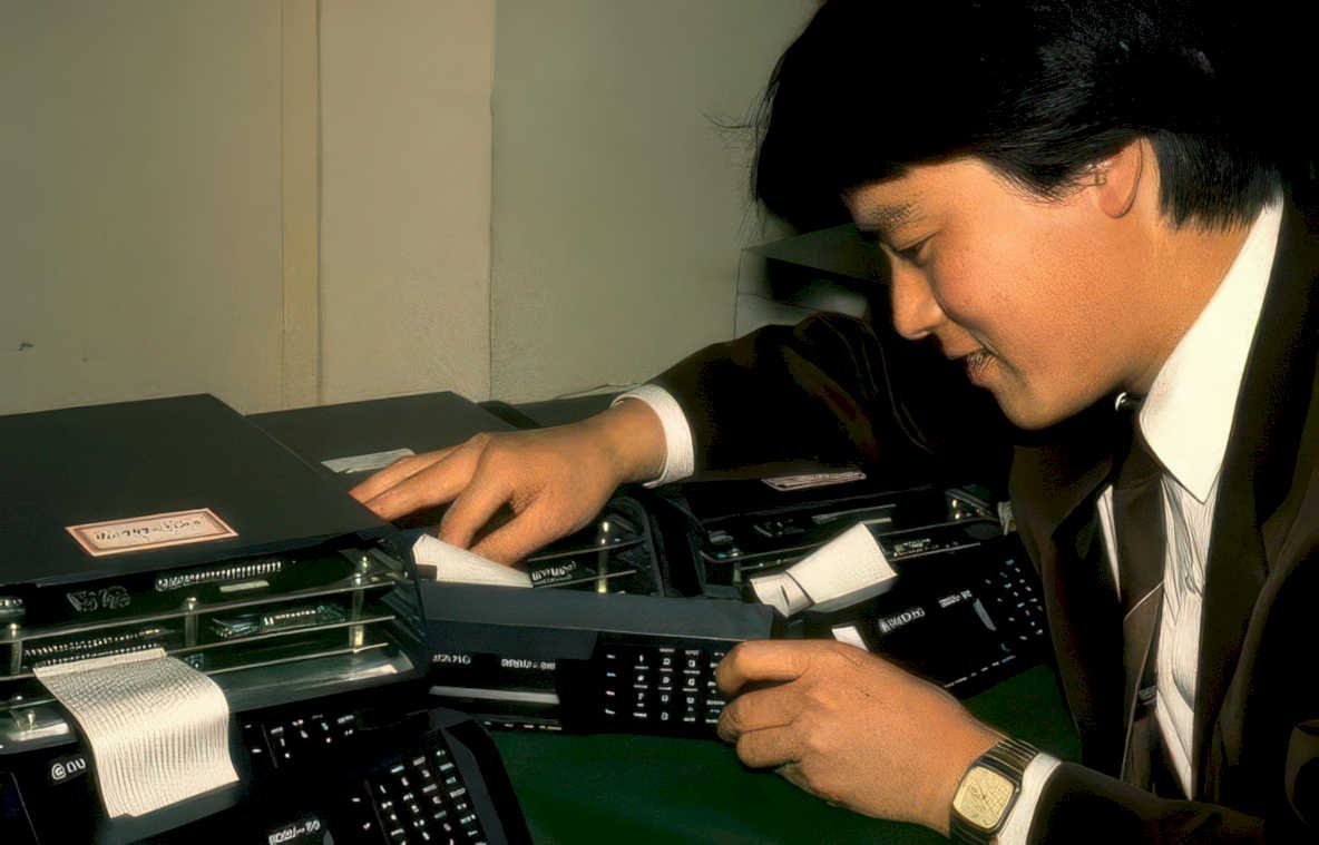 ibm 3340 tape Vintage A4 Photo Print
