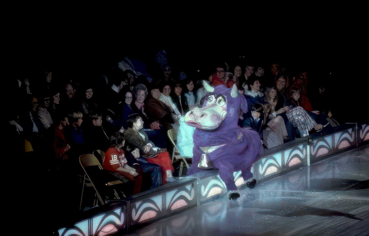 ice show mascot Vintage A4 Photo Print