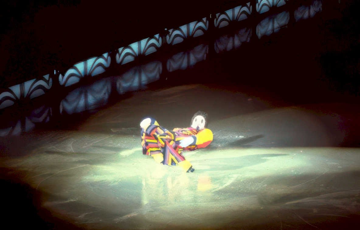 ice skater spin Vintage A4 Photo Print