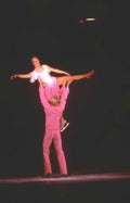 ice skating couple Vintage A4 Photo Print