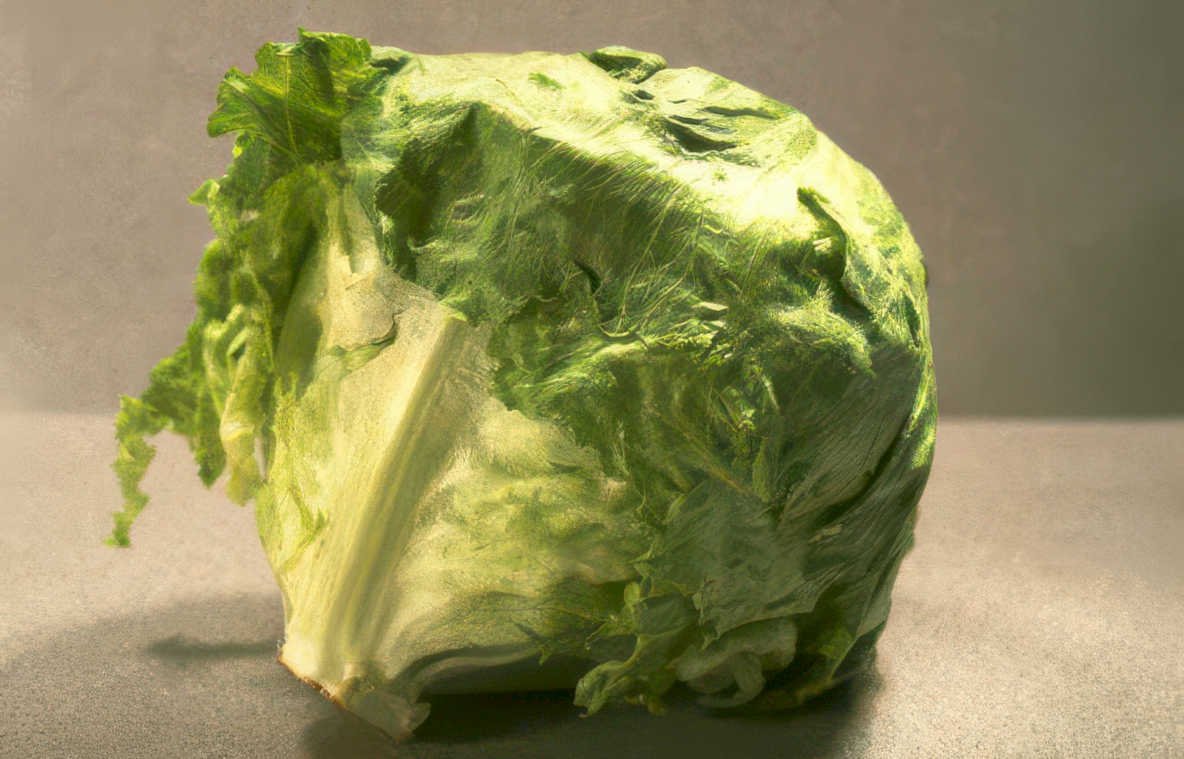 iceberg lettuce texture Vintage A4 Photo Print