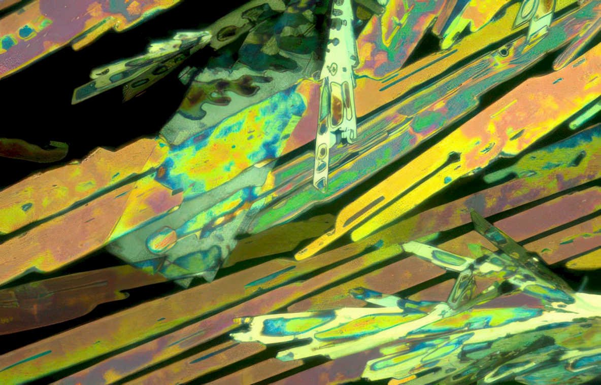 icecrystal layered rgb Vintage A4 Photo Print
