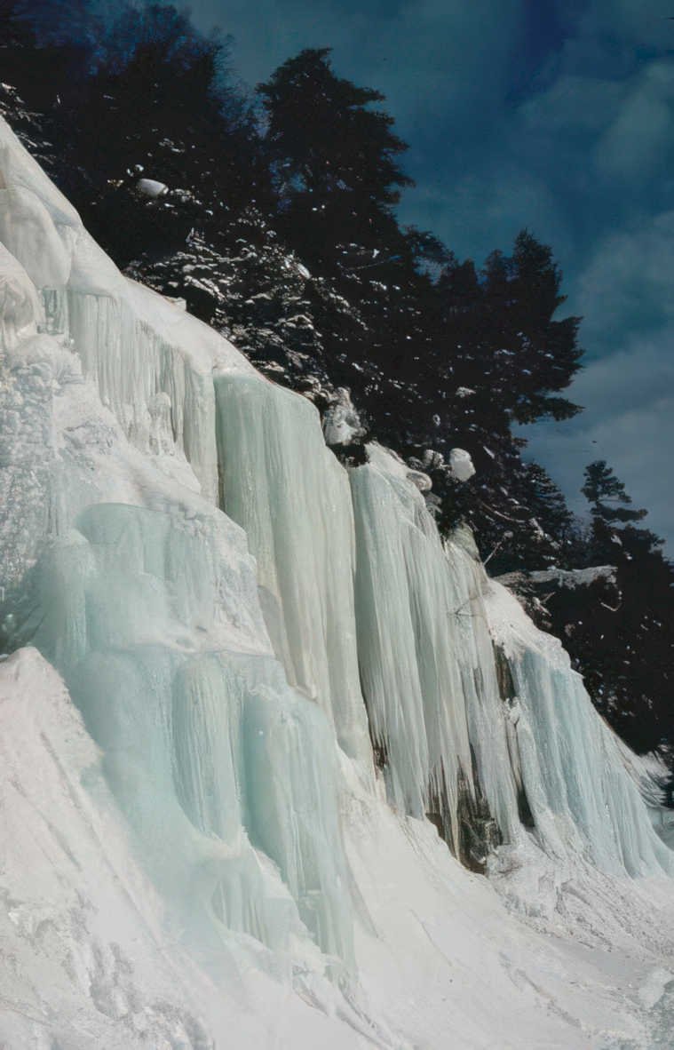 icefall winter landscape 2 Vintage A4 Photo Print