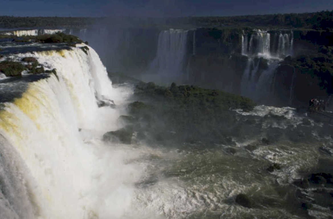 iguazu falls cascade 1980s 1990s A4 Photo Print