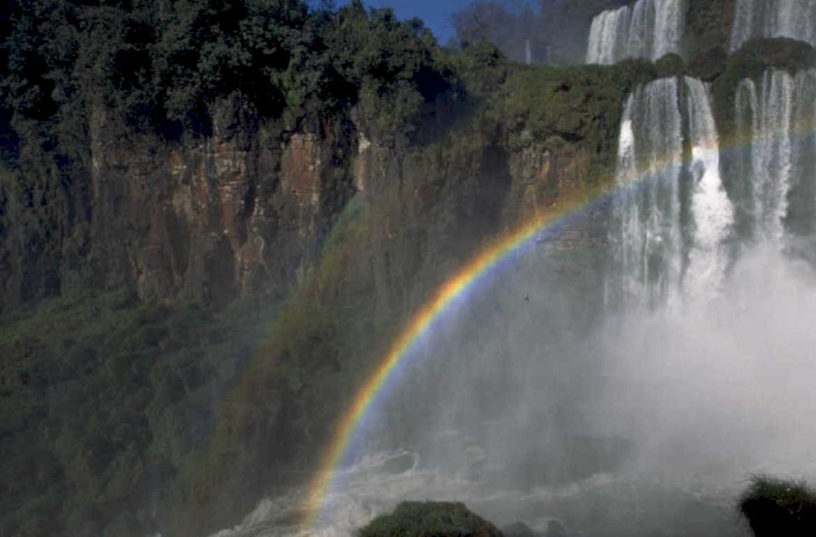 iguazu falls rainbow 2 1980s 1990s A4 Photo Print