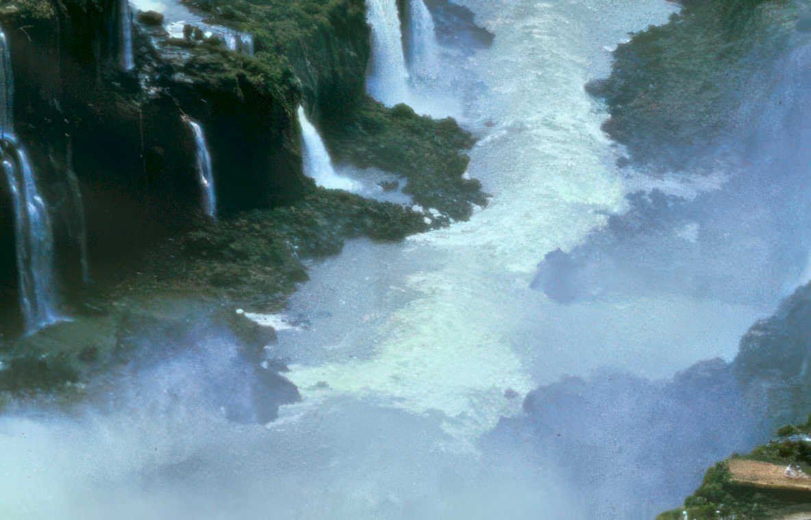 iguazu falls water Vintage A4 Photo Print