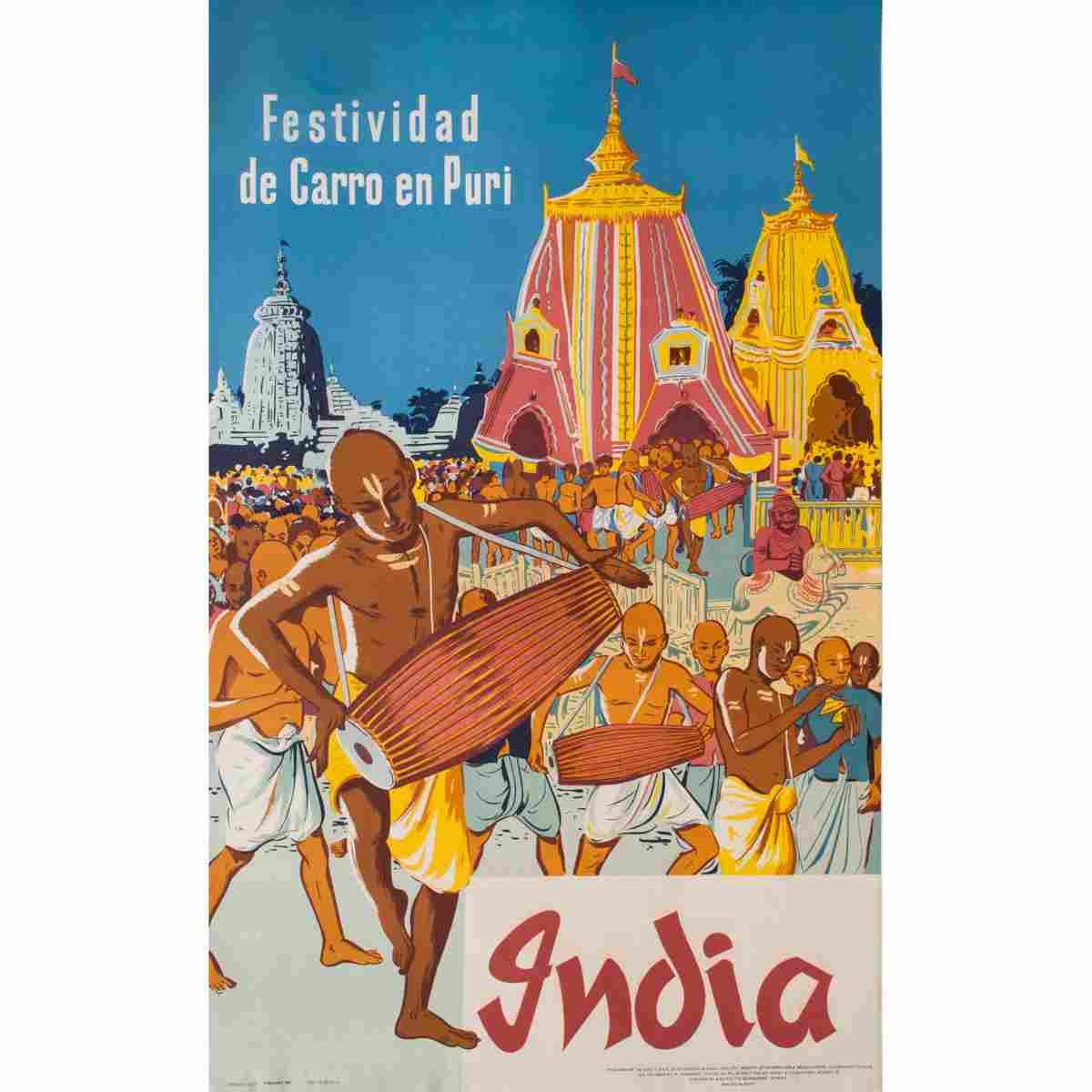 india 1957 5 Advert A4 Photo Print