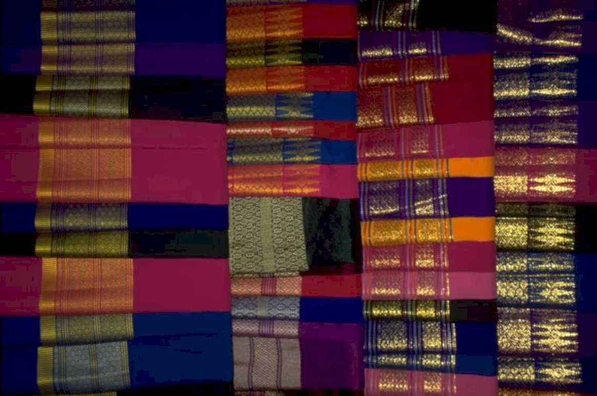 indian sarees textiles 1980s 1990s A4 Photo Print