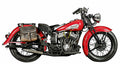 indian scout motorbike A4 Photo Print