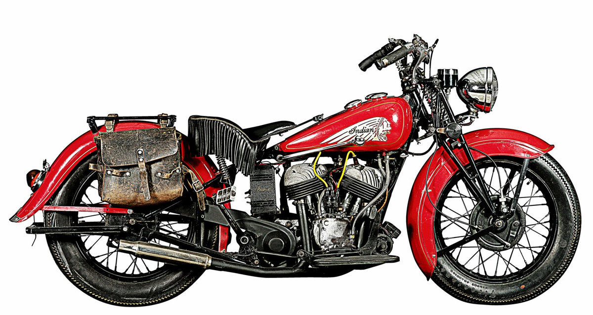 indian scout motorbike A4 Photo Print