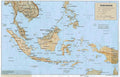 indonesia map 1920s Vintage world war A4 Photo Print