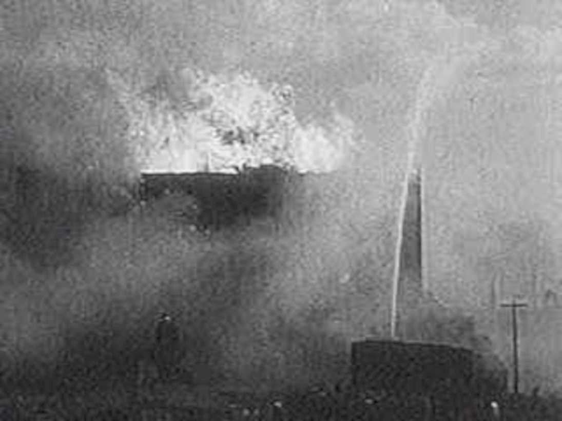 industrial fire water1980s 1990s A4 Photo Print