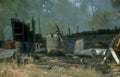 industrial fire wreckage Vintage A4 Photo Print