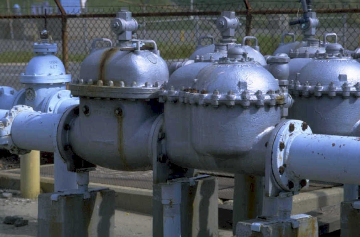 industrial pipeline valves 1980s 1990s A4 Photo Print